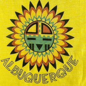 Vintage 70s sun totem kids t-shirt, Albuquerque southwestern desert, size Small